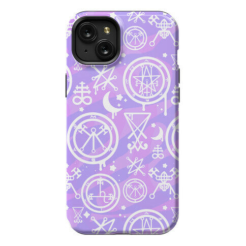 Pastel Goth Demon Sigil Pattern Phone Case